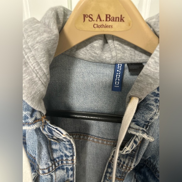 H&M “Divided” Gray/Blue Jean Jacket Unisex Adults Size Medium - Picture 4 of 10